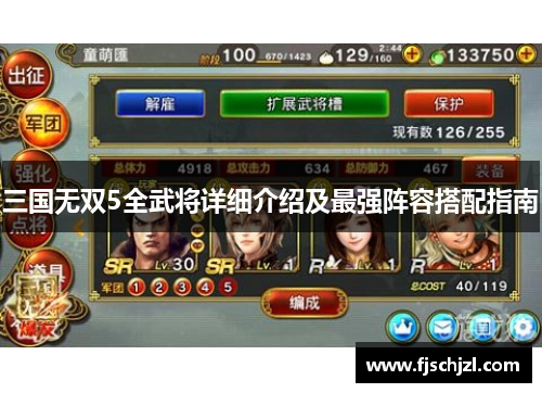三国无双5全武将详细介绍及最强阵容搭配指南